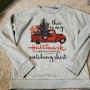 Gray Hallmark Christmas Movies Sweater